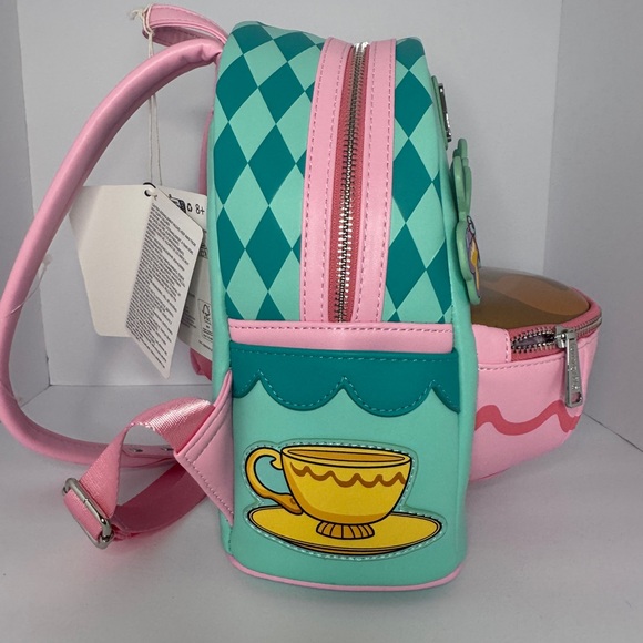 Loungefly Disney Teal and Pink Backpack - Picture 2 of 4